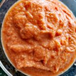 blended puree - ginger,garlic,almonds, shallots,salt, canned chopped tomatoes